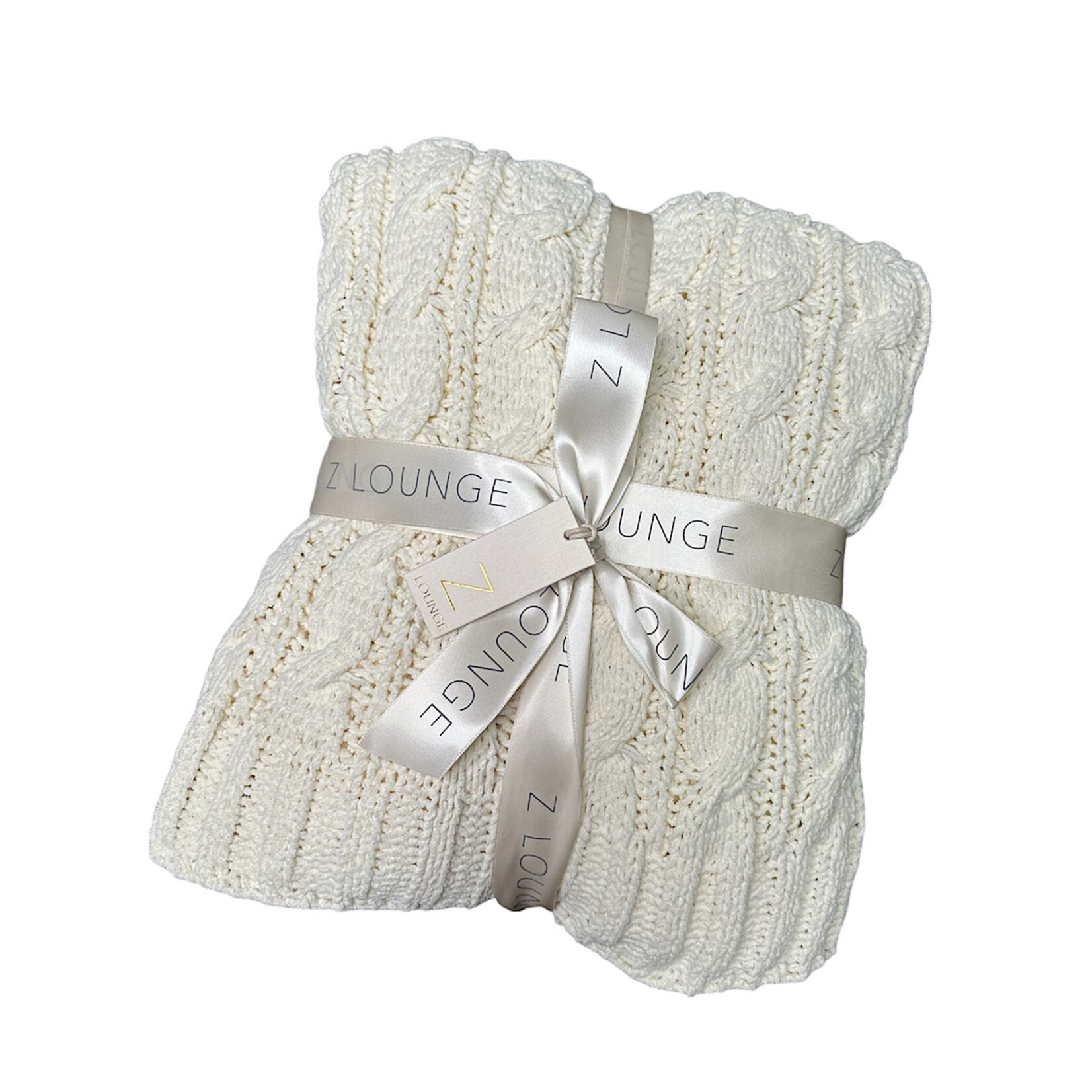 Z Supply Z Supply Plush Cable Knit Blanket Bone