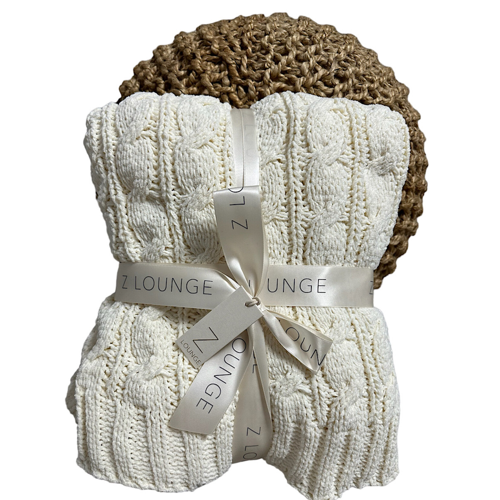 Z Supply Z Supply Plush Cable Knit Blanket Bone