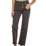 Mica Denim MICA MDP-T3024DB Dark Brown High Rise Straight Leg