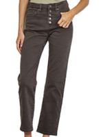 Mica Denim MICA MDP-T3024DB Dark Brown High Rise Straight Leg