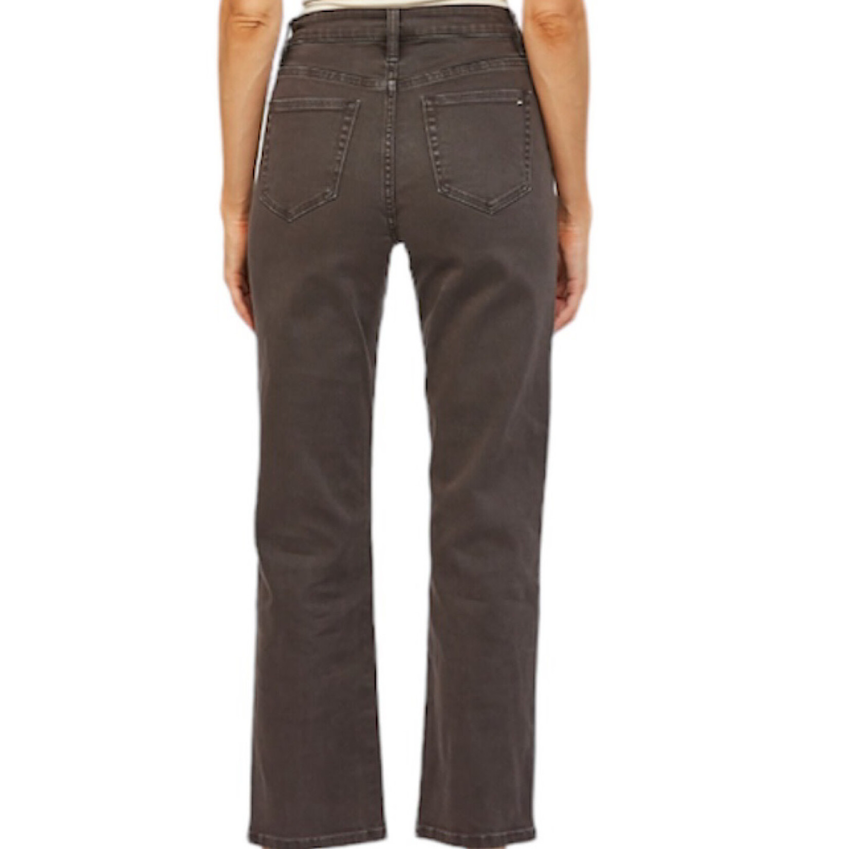 Mica Denim MICA MDP-T3024DB Dark Brown High Rise Straight Leg