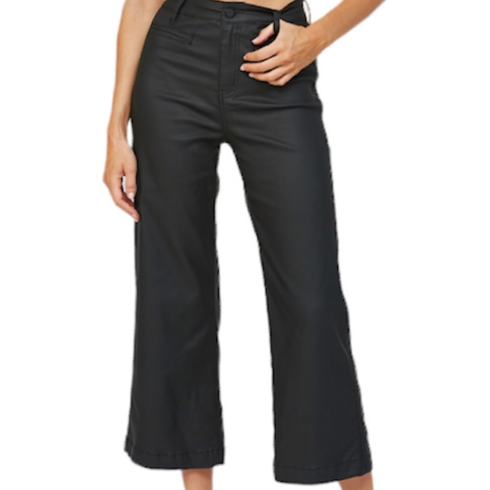 Mica Denim MICA MDP-W2006 Meltem High Rise Crop Wide Leg W/ Welt Pocket