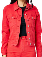 Judy Blue Judy Blue Red Garment Dyed Jacket JB7873