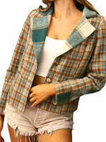 Sage Multi Vintage Plaid Jacket