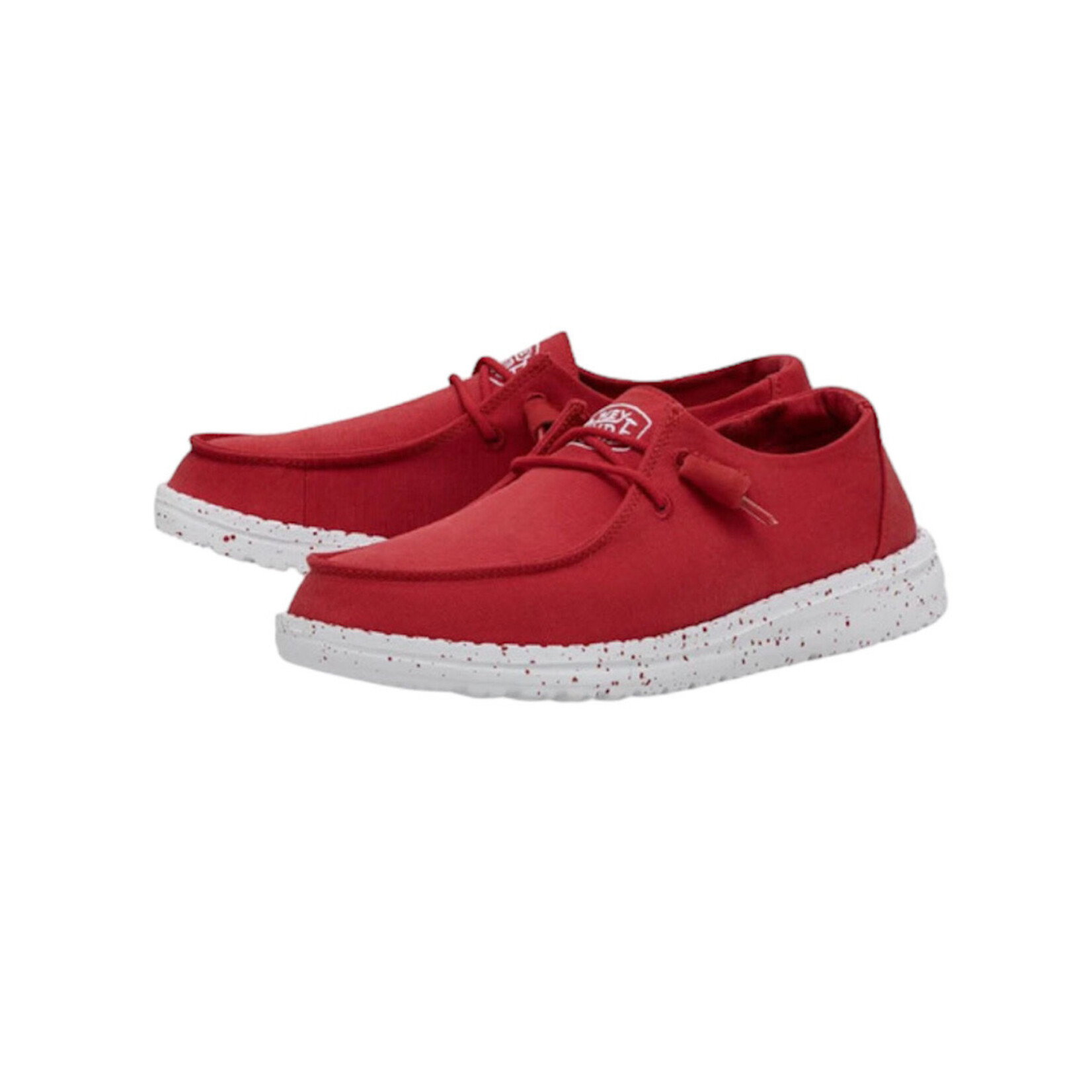 Hey Dude Hey Dude Wendy Slub Canvas Red Womens