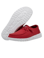 Hey Dude Hey Dude Wendy Slub Canvas Red Womens