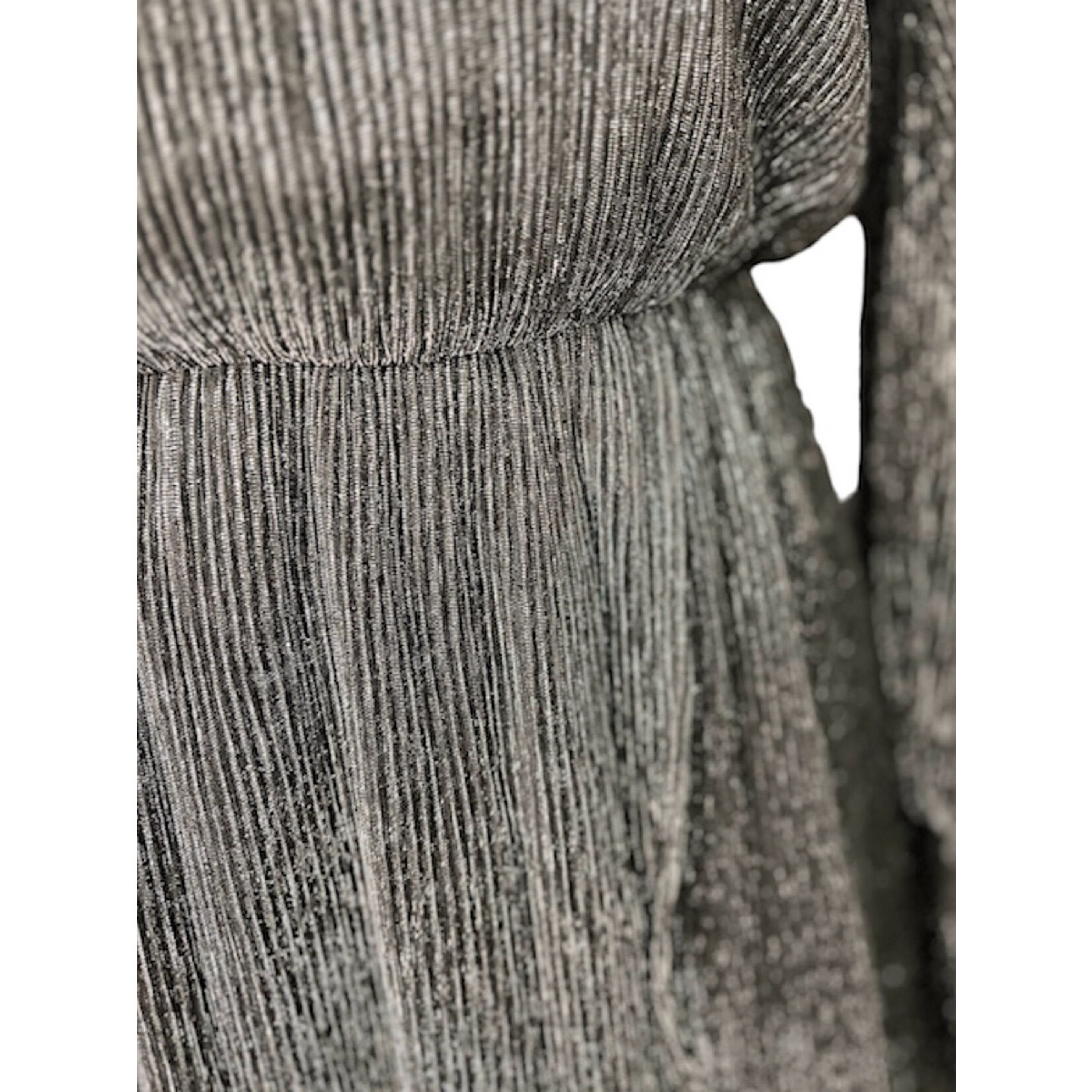 Silver Dress With Bow Tie