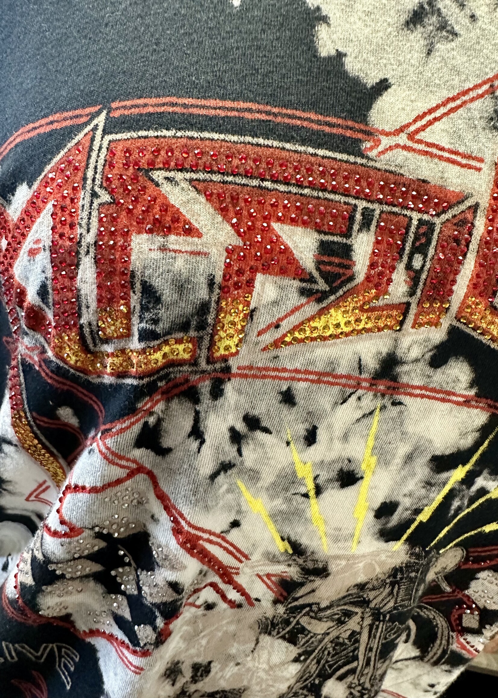Affliction AC Moto Flag Short Sleeve Dress