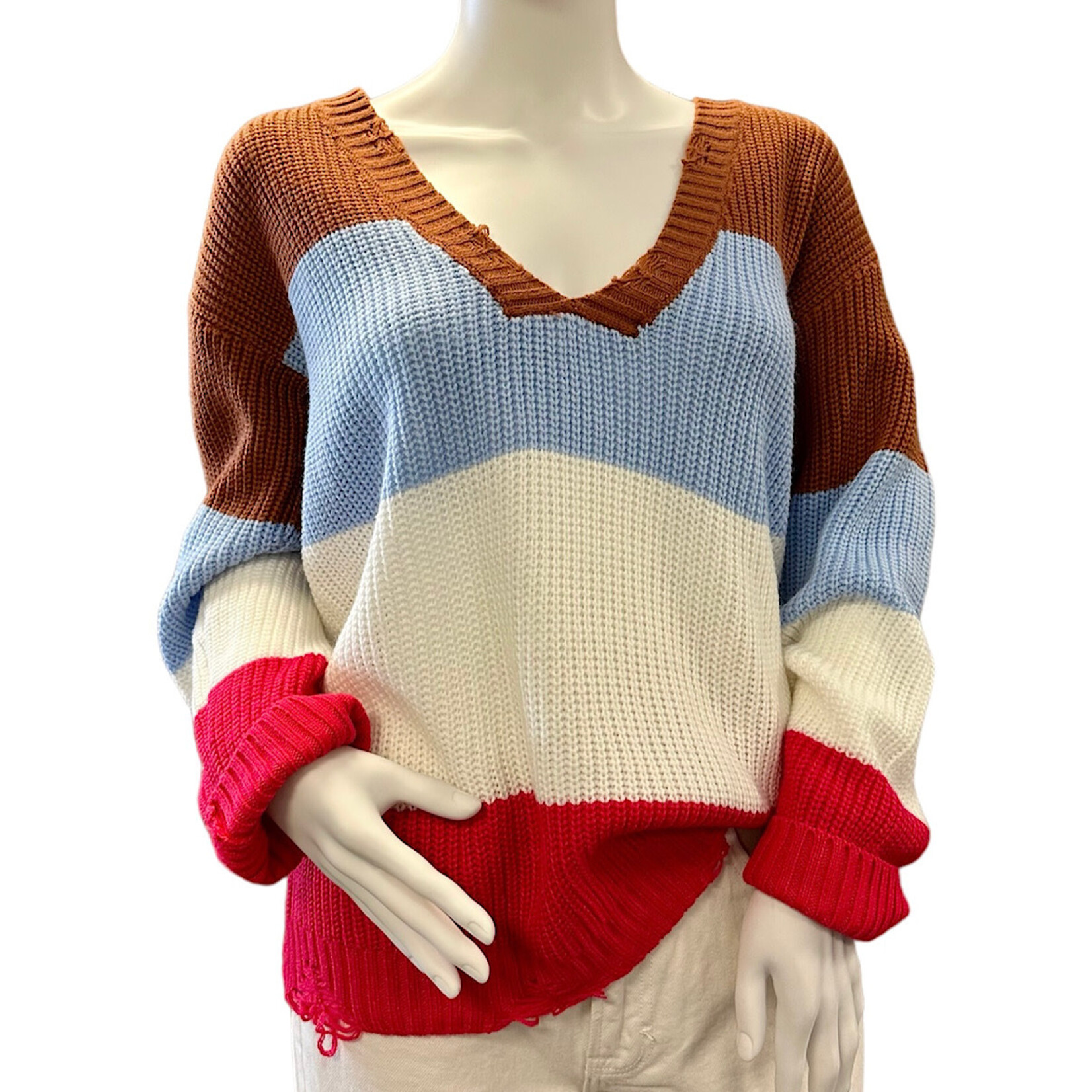 Multi Distressed Sweater