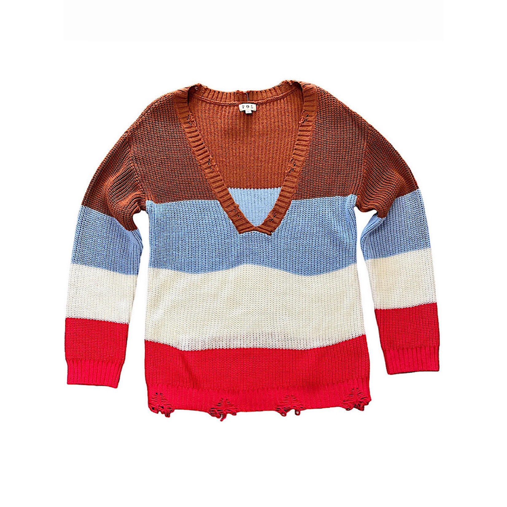 Multi Distressed Sweater