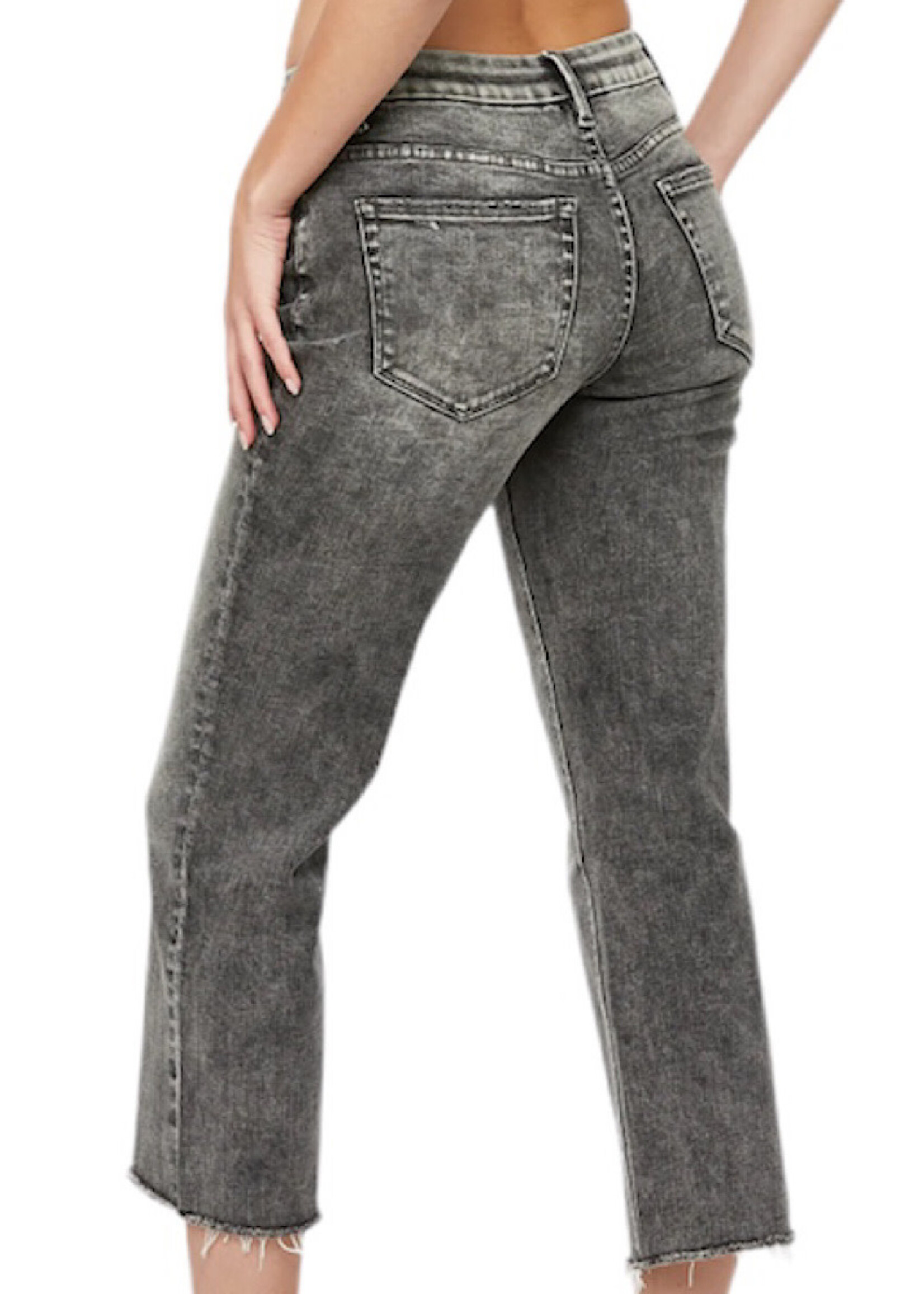 Mica Denim Mica Cloud Mid Rise Wide Straight Crop MDP-T650LG