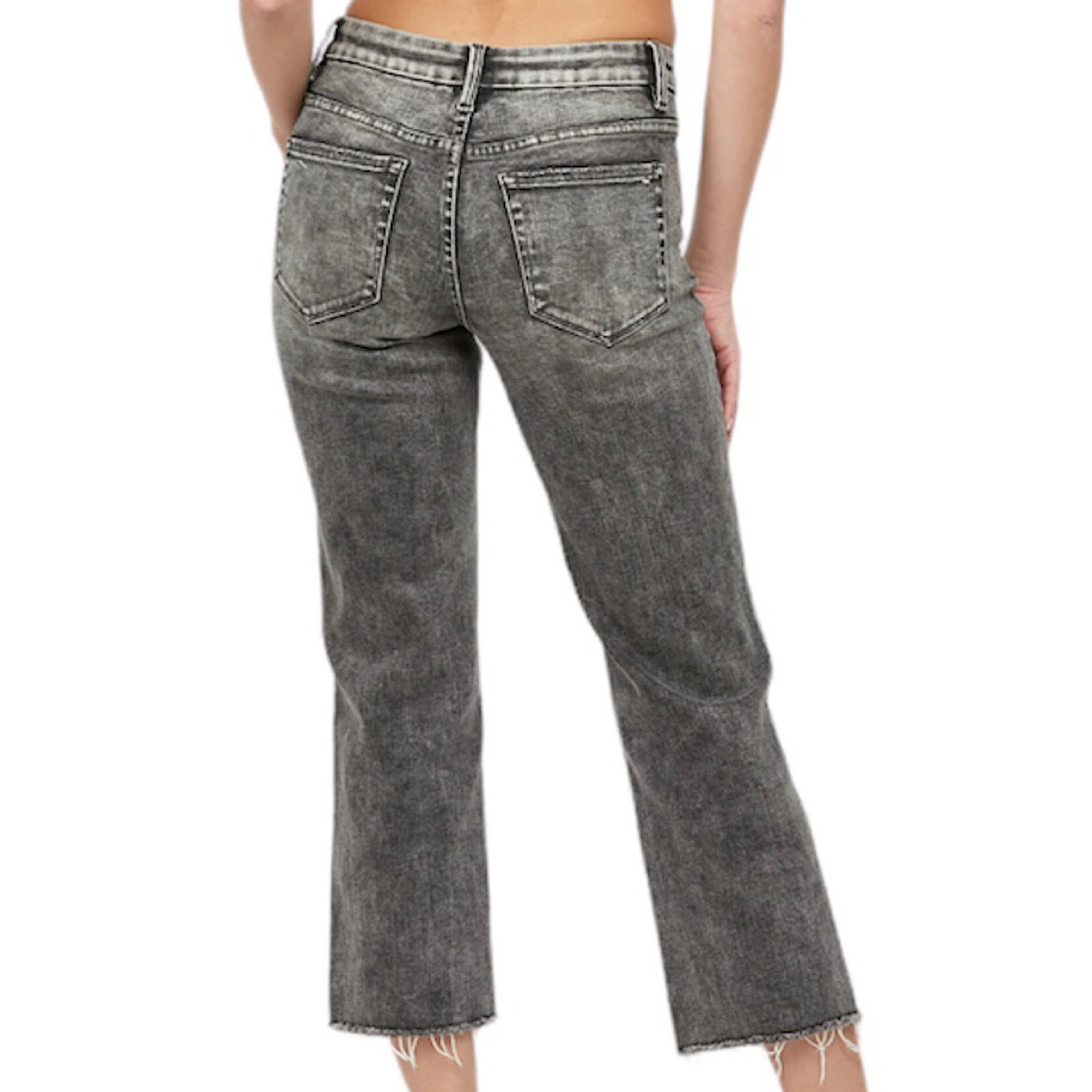 Mica Denim Mica Cloud Mid Rise Wide Straight Crop MDP-T650LG