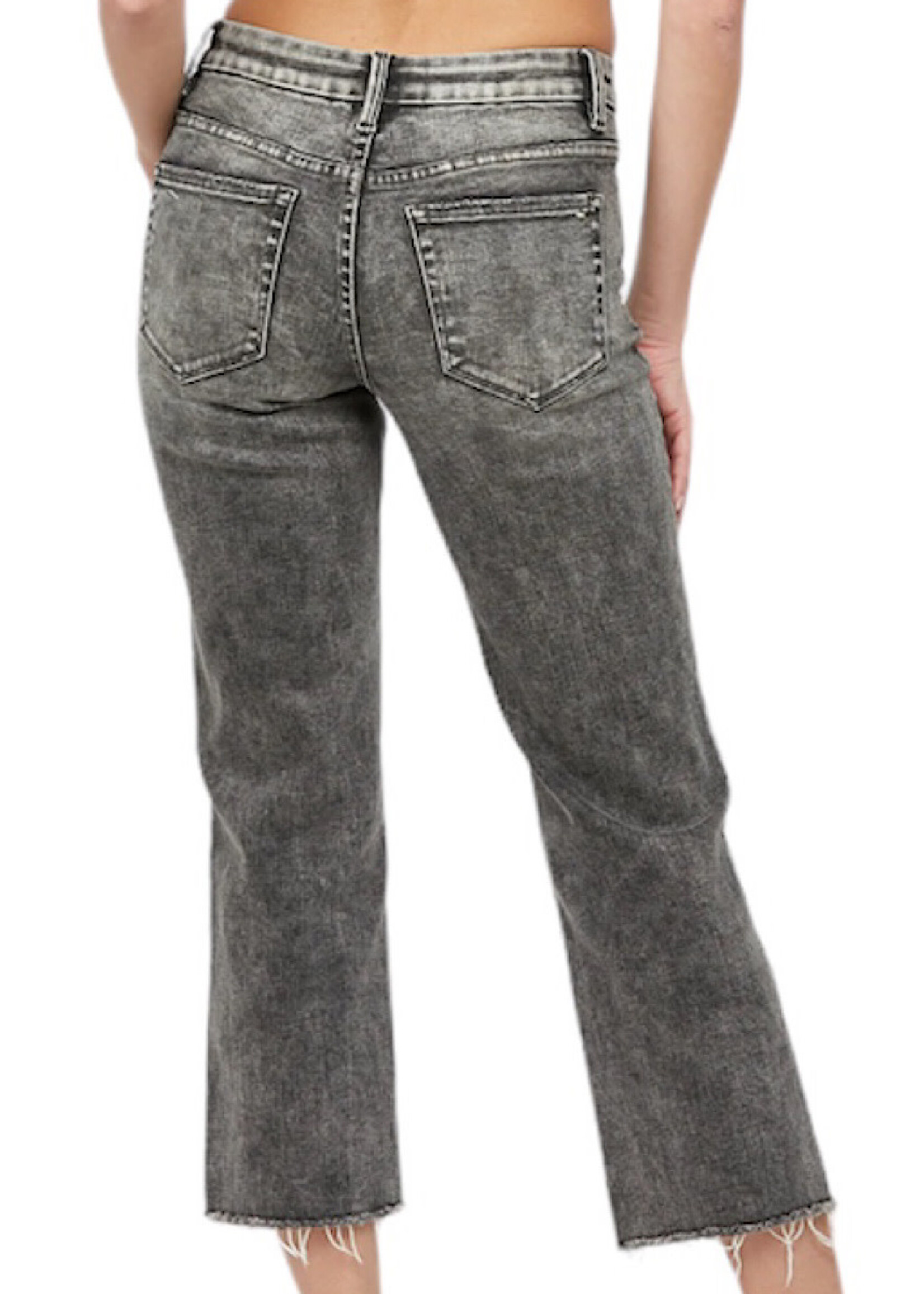 Mica Denim Mica Cloud Mid Rise Wide Straight Crop MDP-T650LG