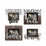 Wood 4x6 Photo Frame with Lift Letters
