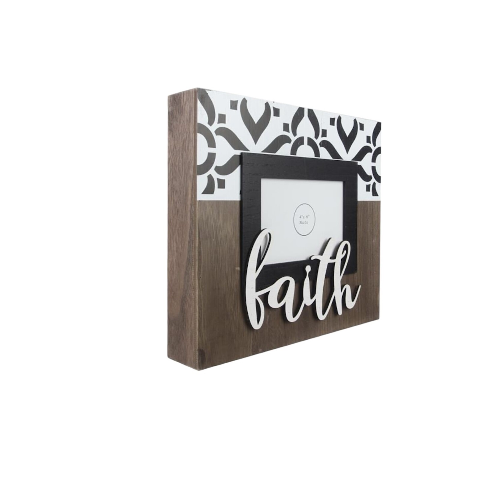 Wood 4x6 Photo Frame with Lift Letters