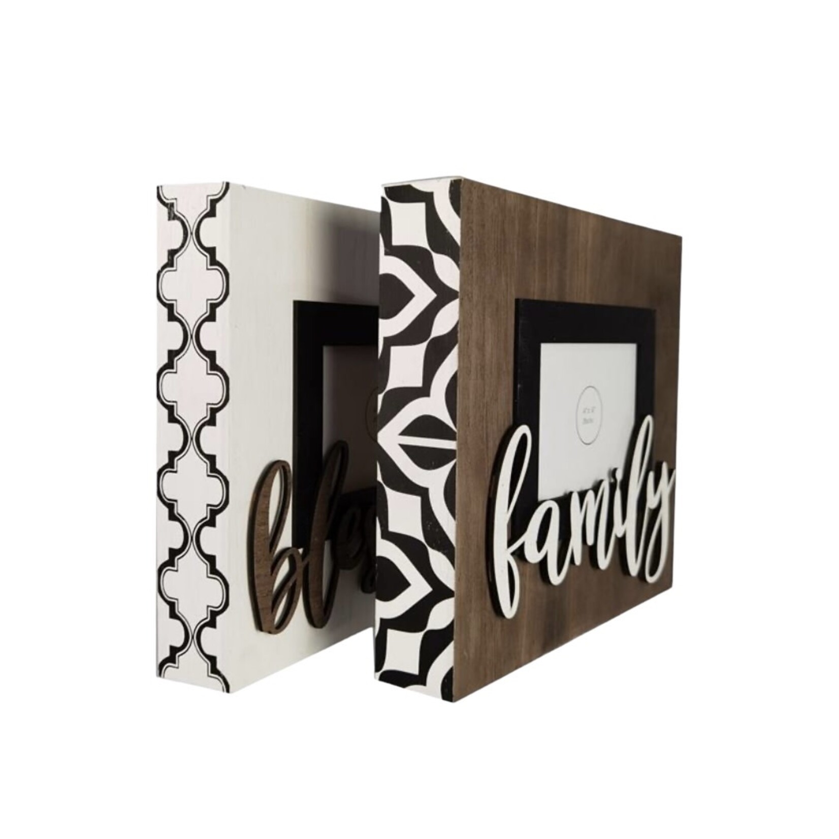 Wood 4x6 Photo Frame with Lift Letters