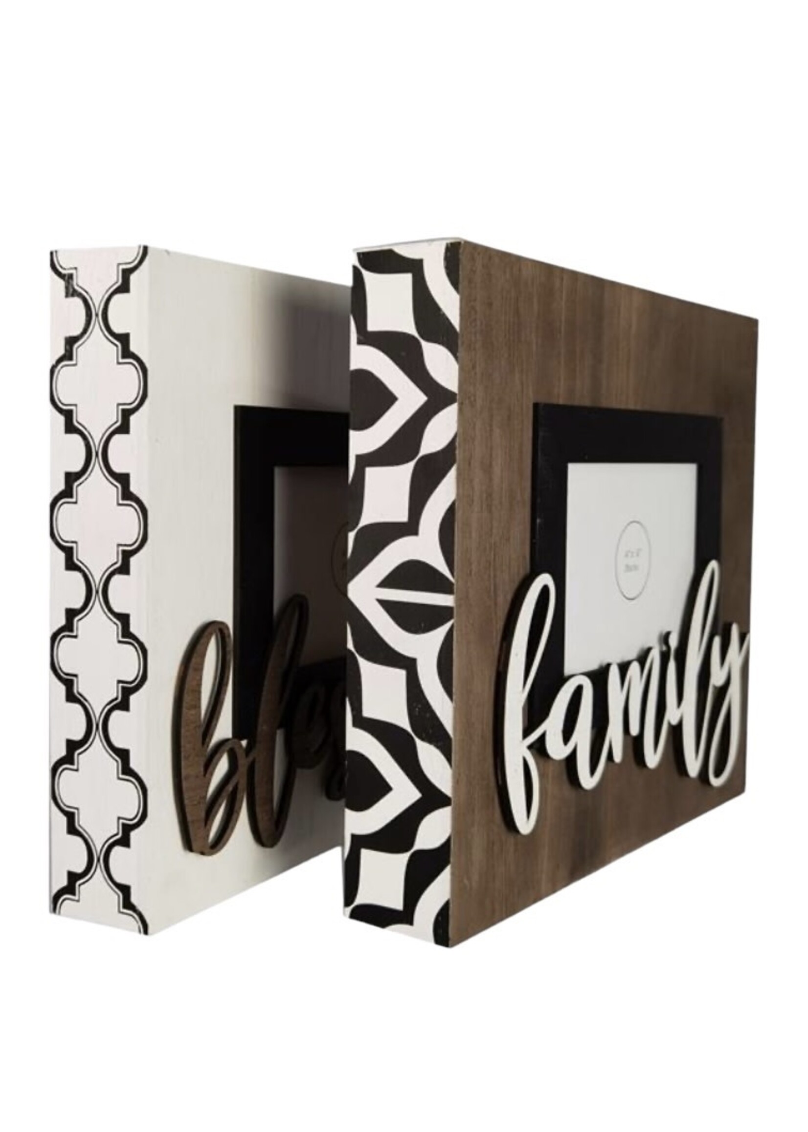Wood 4x6 Photo Frame with Lift Letters