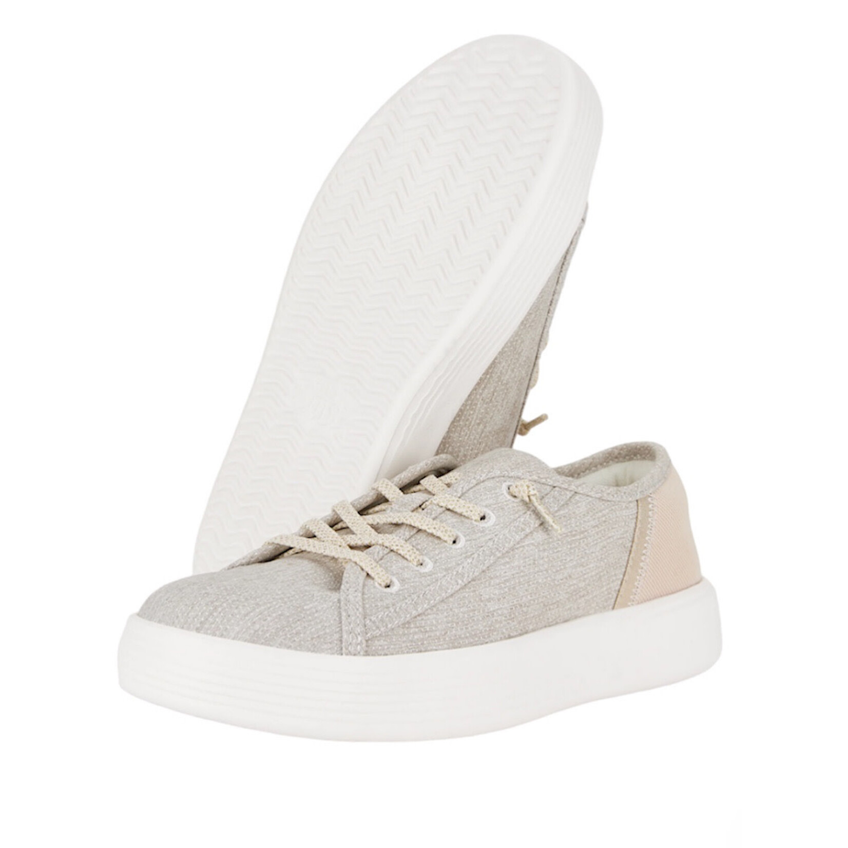 Hey Dude Hey Dude Cody W Heathered Knit Mesh Light Grey Womens