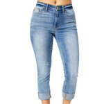 Judy Blue Judy Blue MD Midrise Cuffed Skinny Capri JB72116