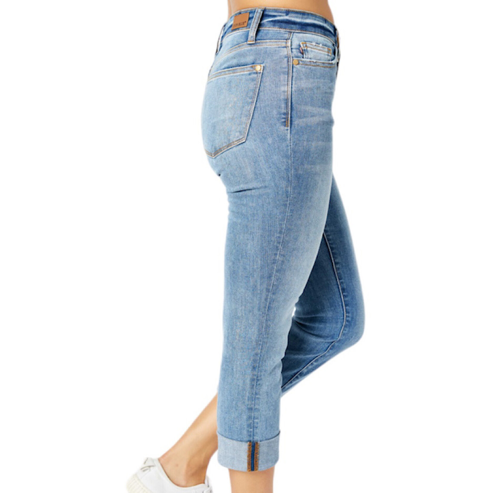 Judy Blue Judy Blue MD Midrise Cuffed Skinny Capri JB72116