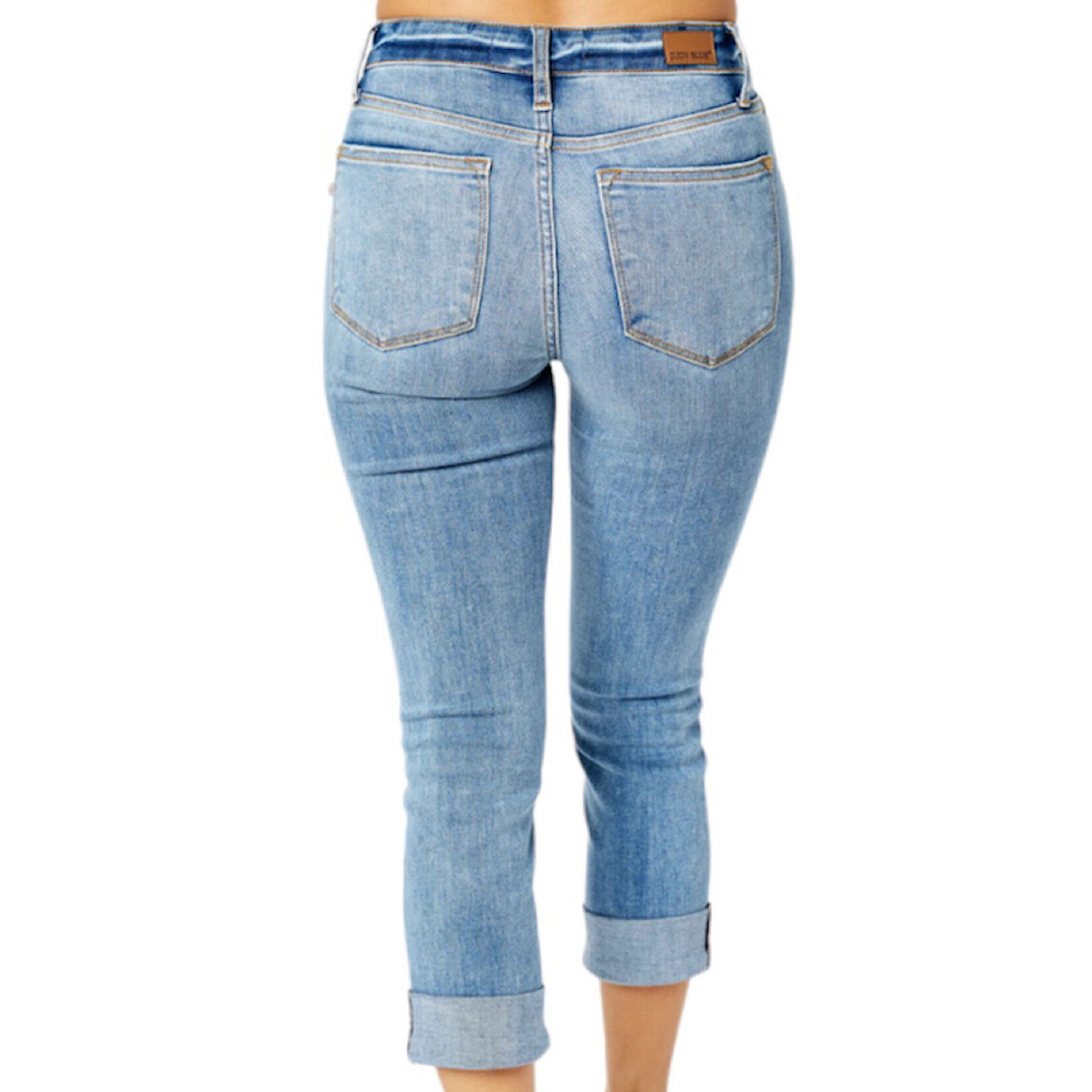 Judy Blue Judy Blue MD Midrise Cuffed Skinny Capri JB72116