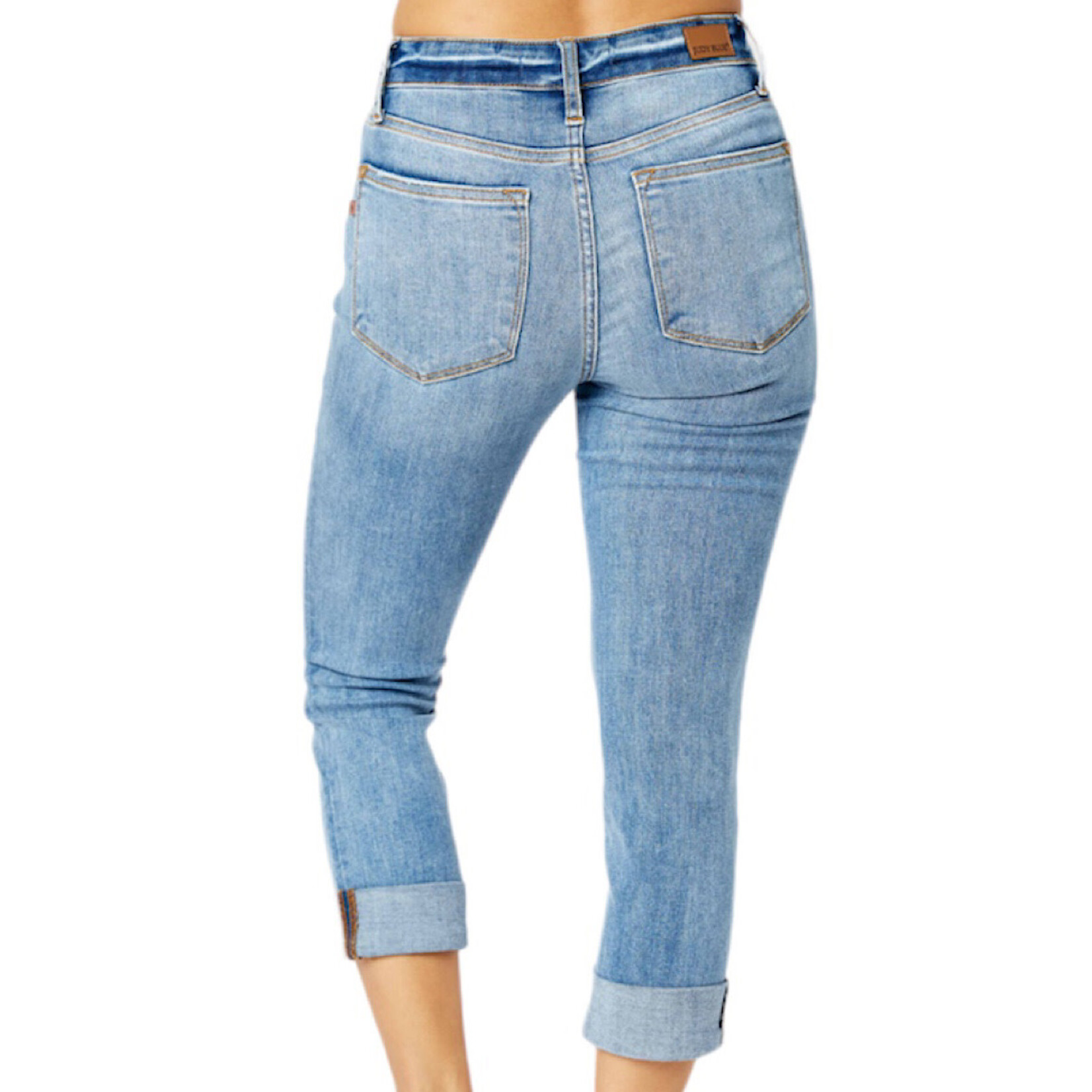 Judy Blue Judy Blue MD Midrise Cuffed Skinny Capri JB72116