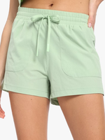 Lime Athleisure Shorts with Drawstring