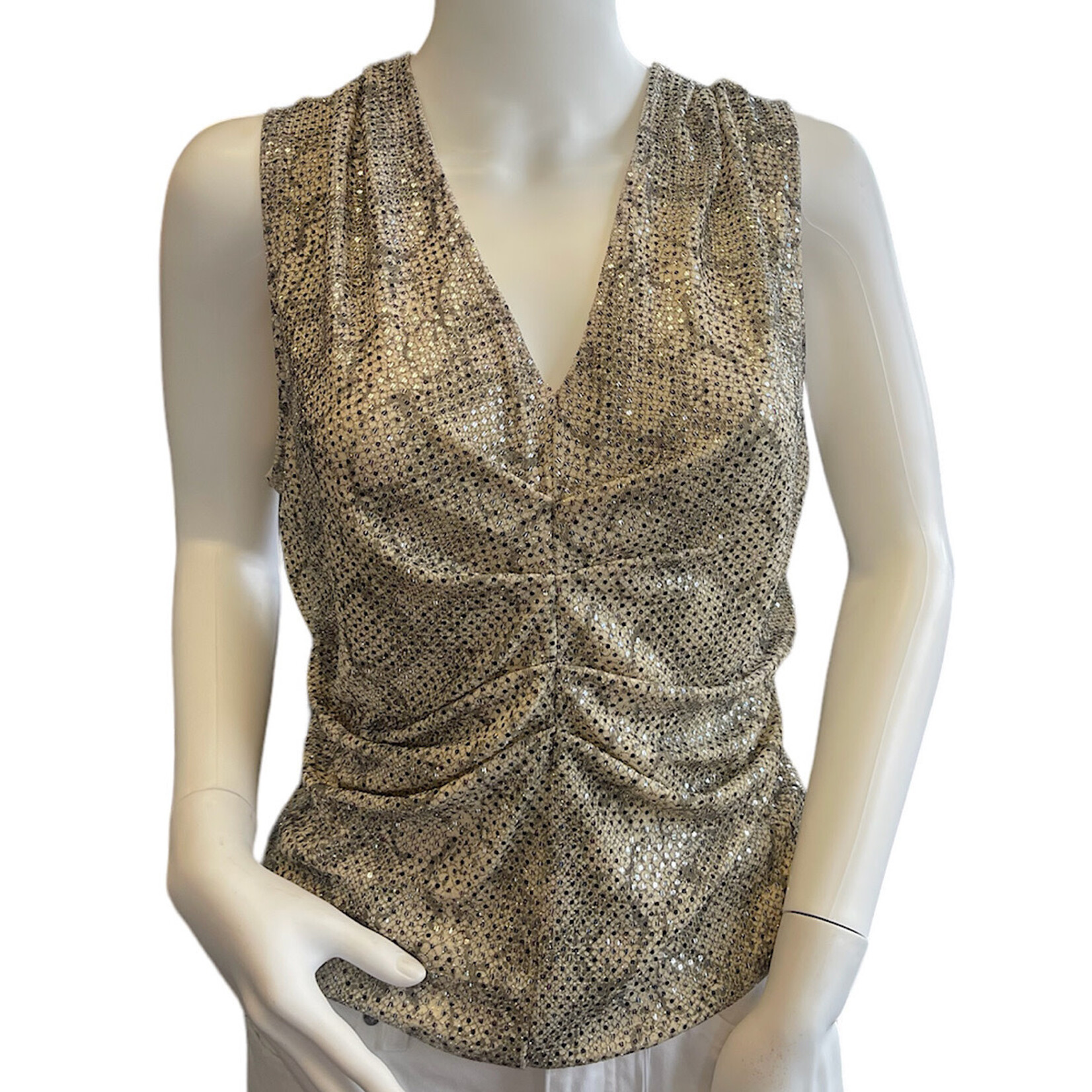 Snake Skin Sparkle Print Top