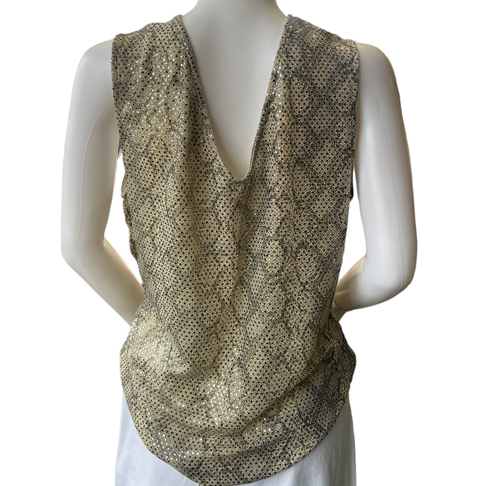 Snake Skin Sparkle Print Top