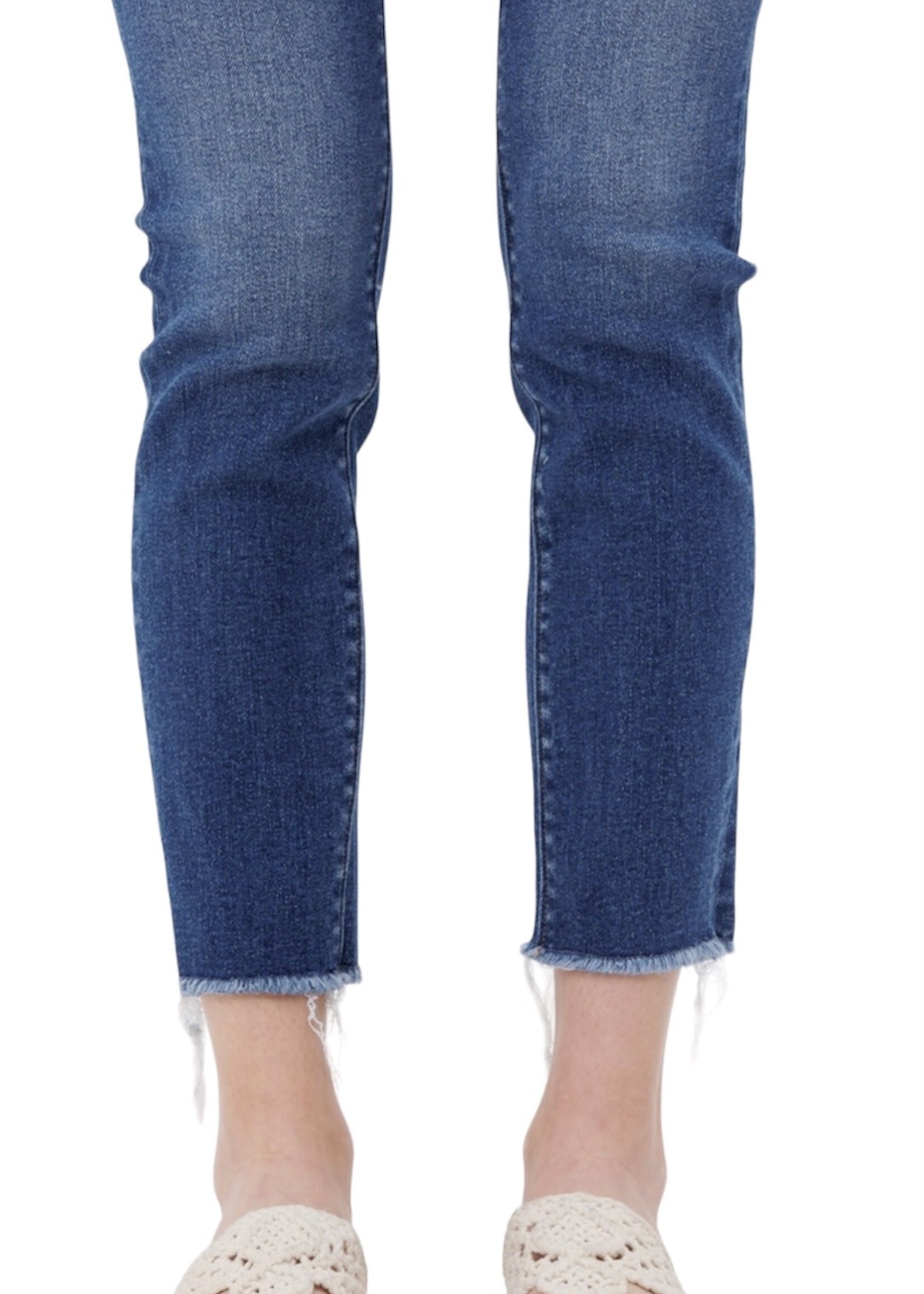 Mica Denim Mica MDP-S118 Bressan Mid Rise Crop Skinny