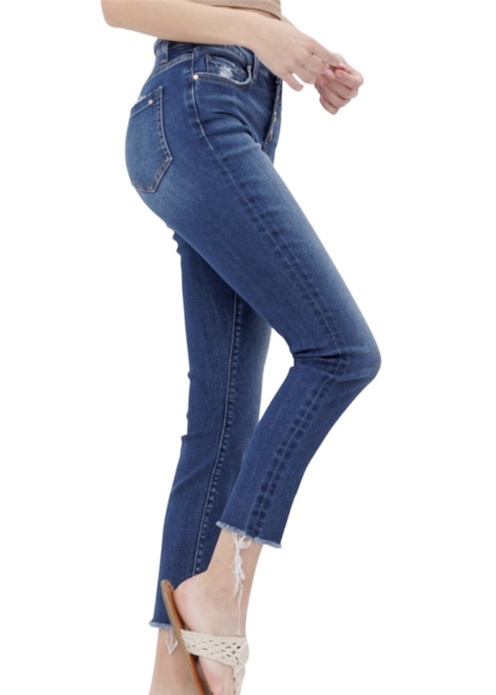 Mica Denim Mica MDP-S118 Bressan Mid Rise Crop Skinny