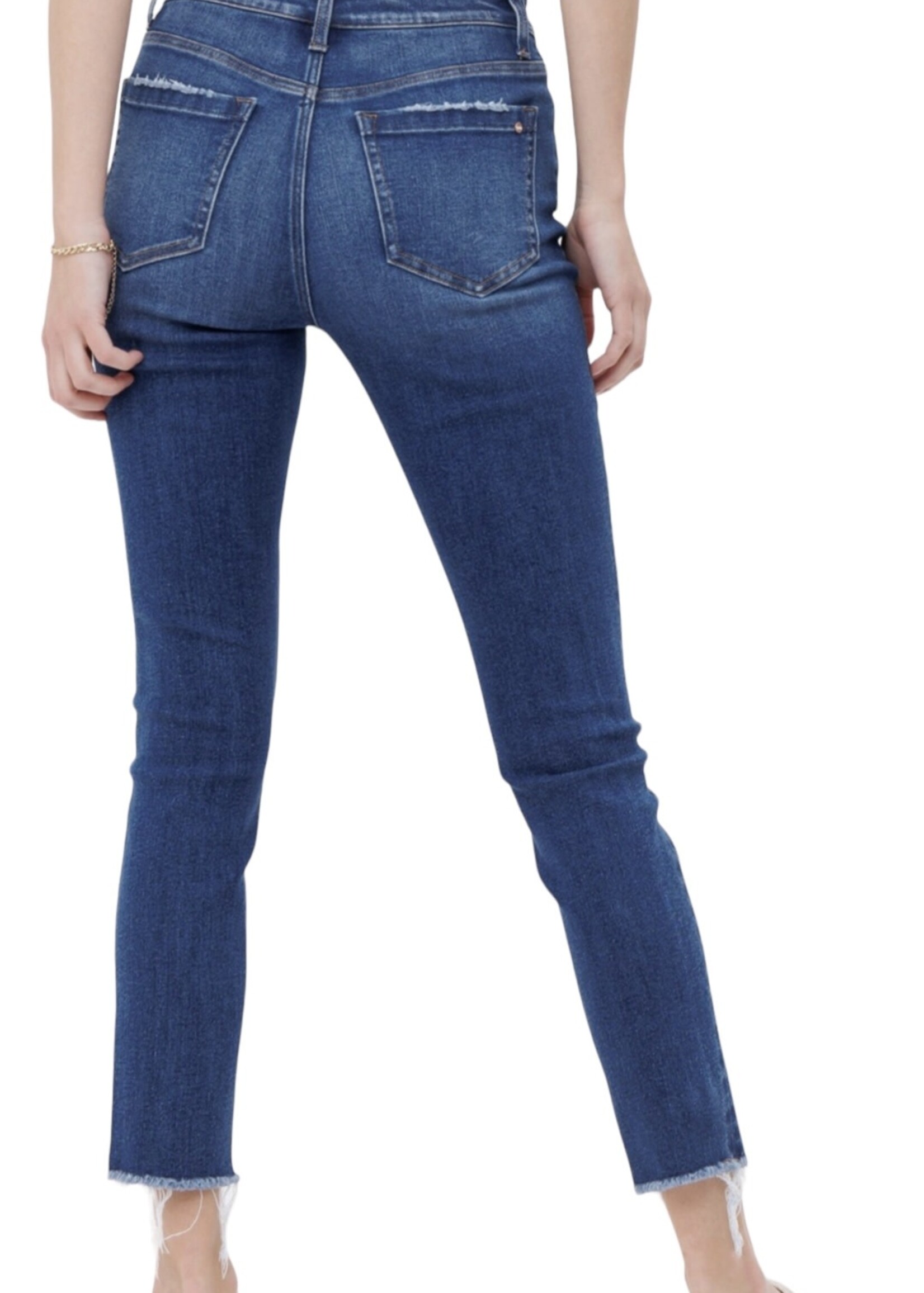 Mica Denim Mica MDP-S118 Bressan Mid Rise Crop Skinny