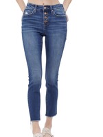 Mica Denim Mica MDP-S118 Bressan Mid Rise Crop Skinny