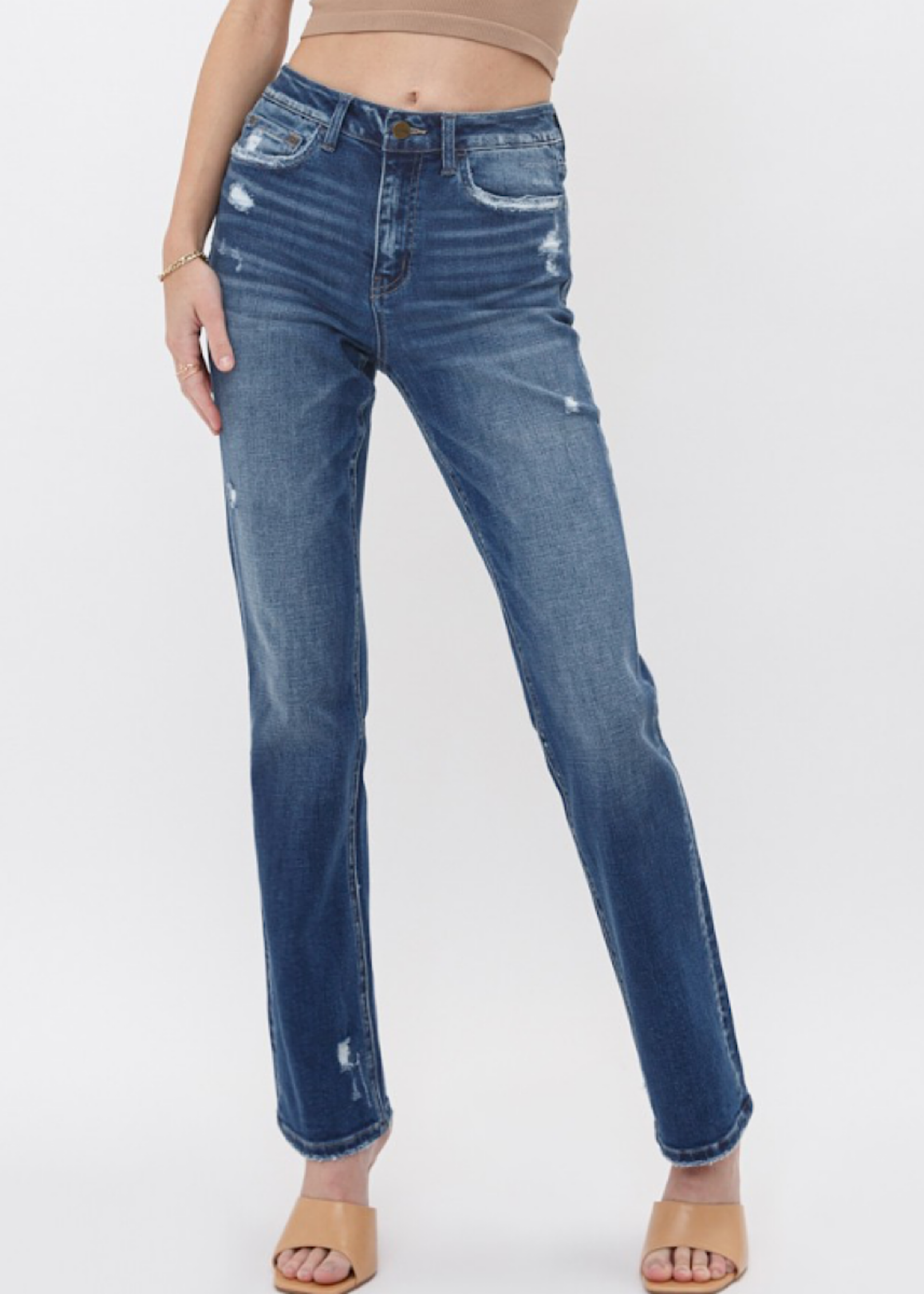 Mica High Rise Straight Jeans MDP-T253