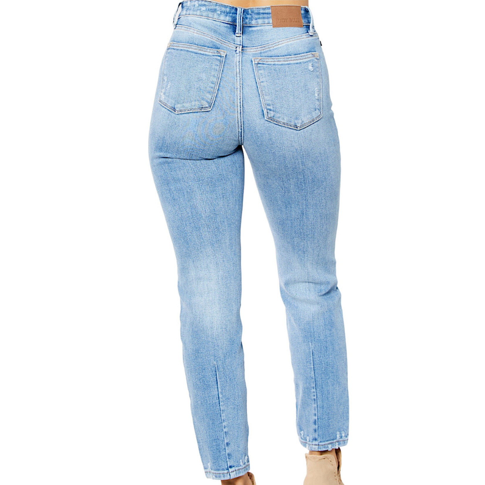 Judy Blue Judy Blue JB82590 High Waist Destroy & Back Hem Dart Slim