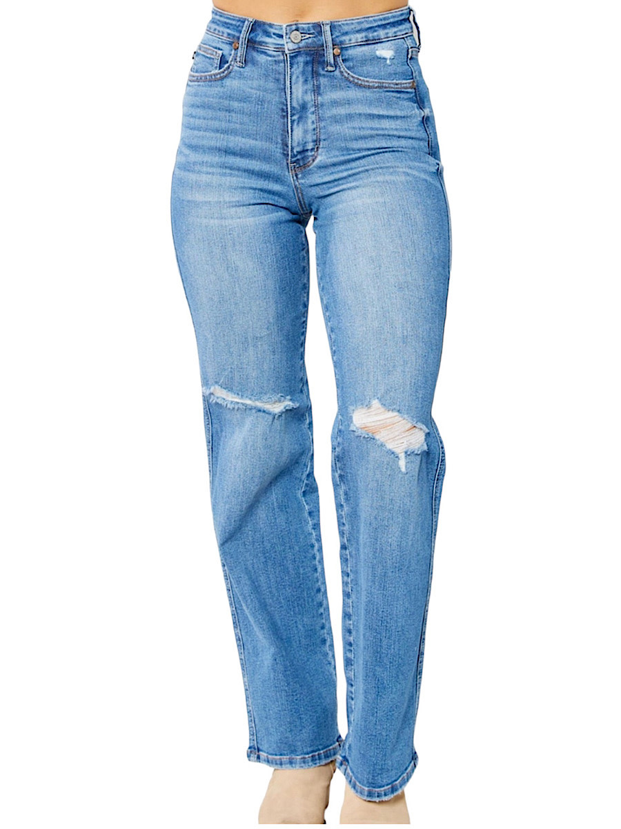 LOW WAIST ST WIDE-LEG PT W TROPICAL | PANTS | MADISONBLUE