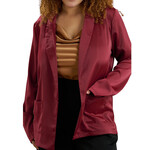 Burgundy Boyfriend Blazer