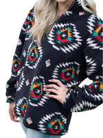 Black Aztec Sherpa