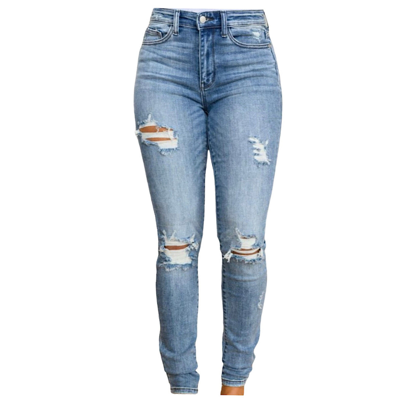 Judy Blue Judy Blue H/W Tall Skinny Destroyed JB82406