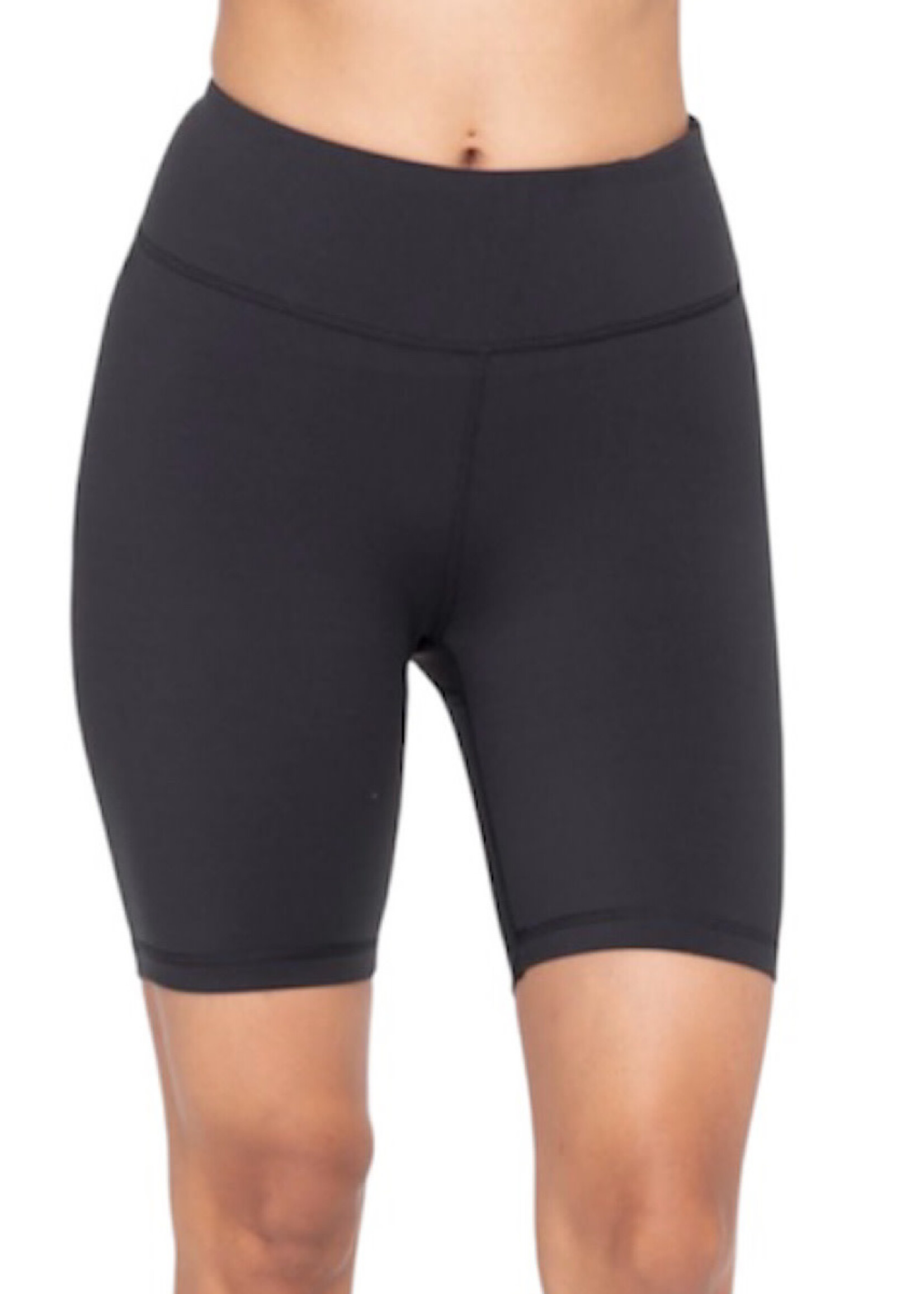 Black Essential Sweetheart Back Biker Shorts