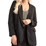 Black Satin Blazer