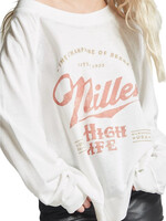 Recycled Karma Miller High Life Long Sleeve Sweatshirt - White