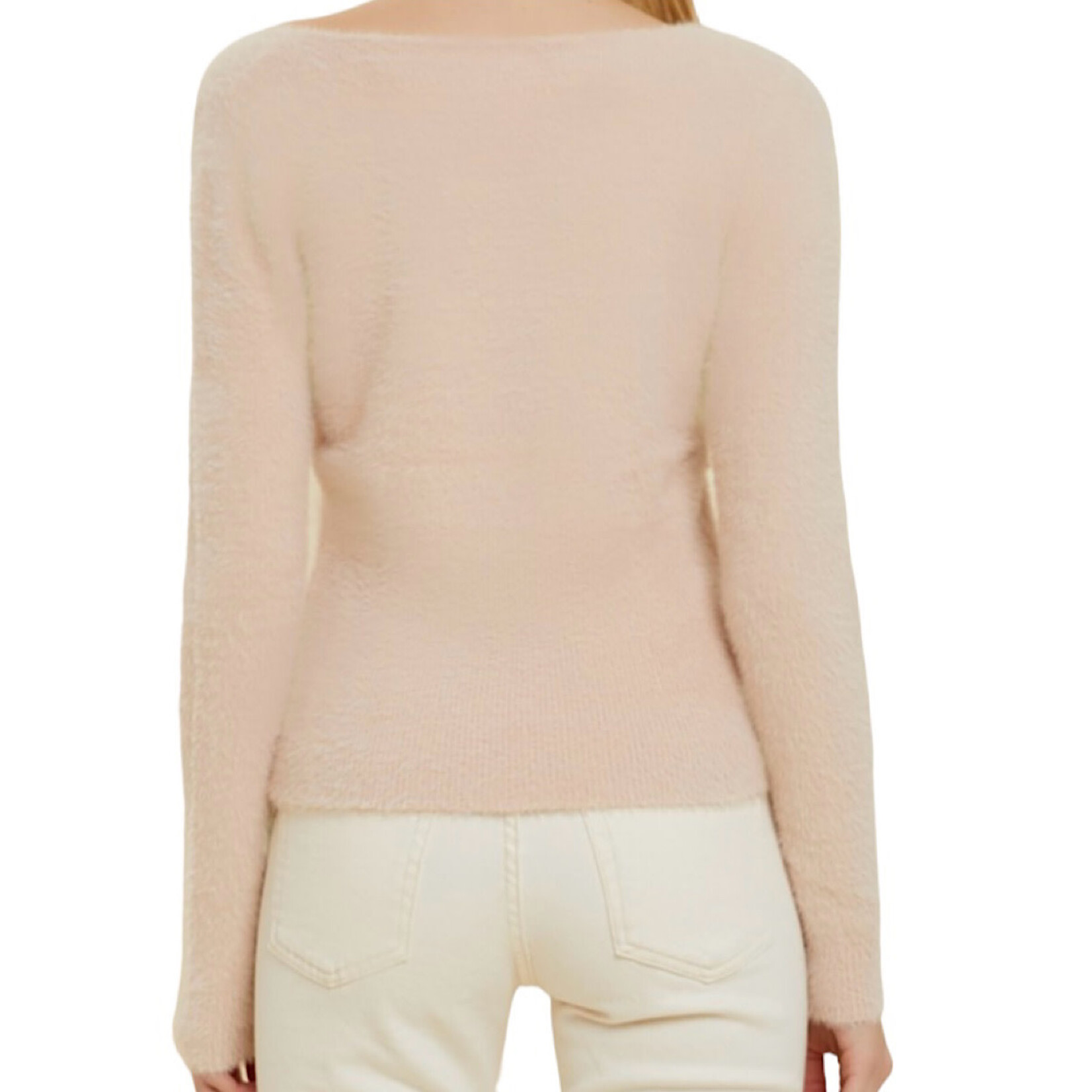 Blush Square Neck Sweater