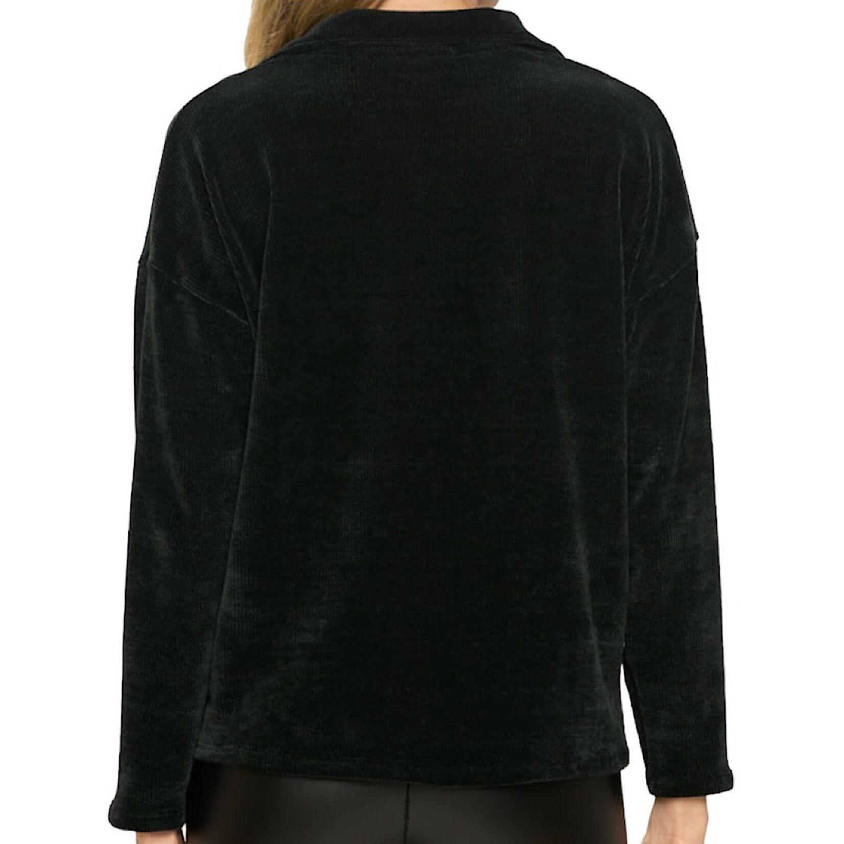 Black Long Sleeve Polo Shirt