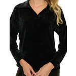 Black Long Sleeve Polo Shirt