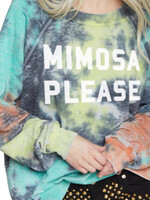 Recycled Karma Mimosa Please Tie Dye LS Sweatshirt