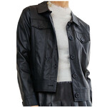 Black Chintzed Twill Jacket
