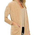 Taupe Long Sleeve Cardigan