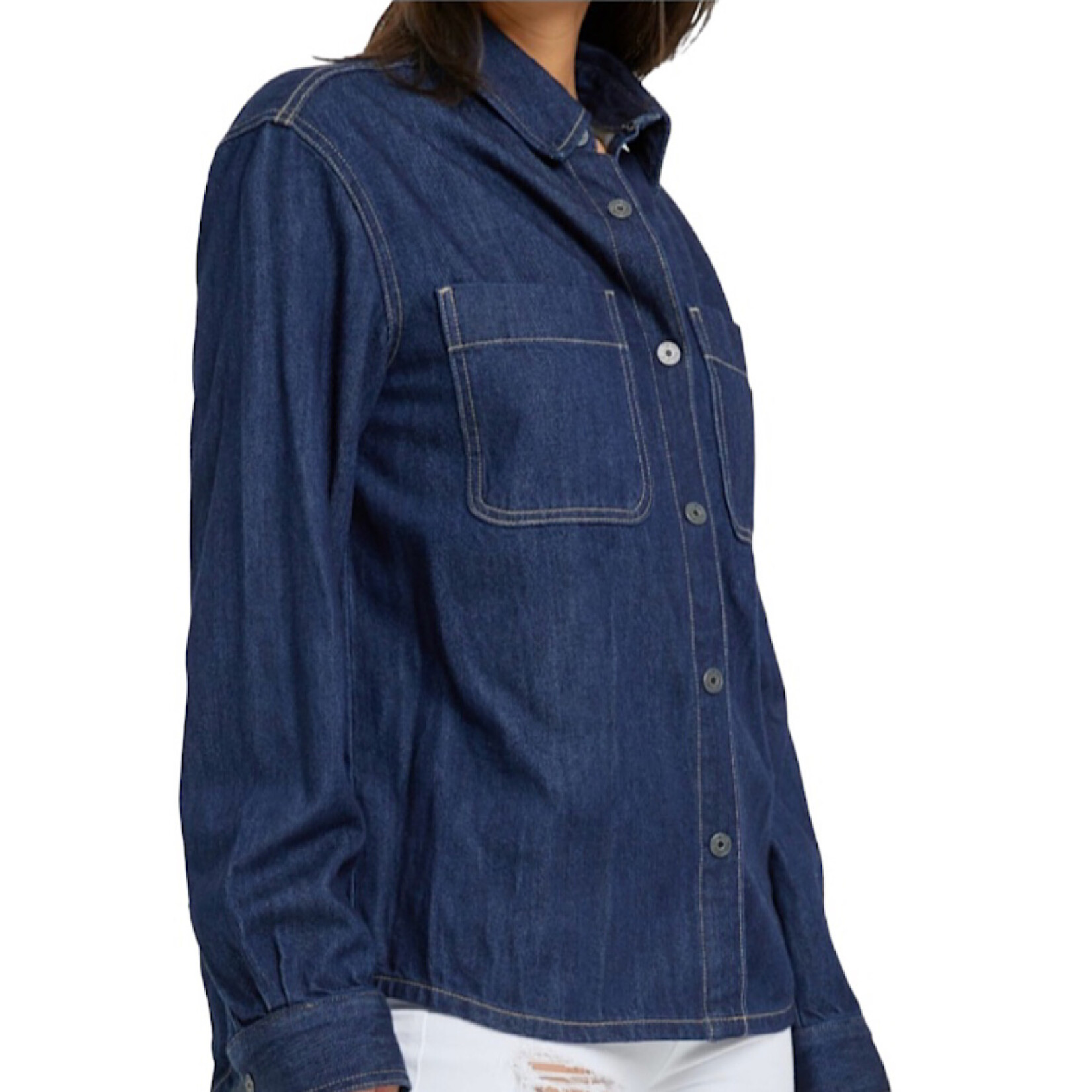 Hidden Hidden HD132S-DK Dark Blue Relaxed Fit Shirt