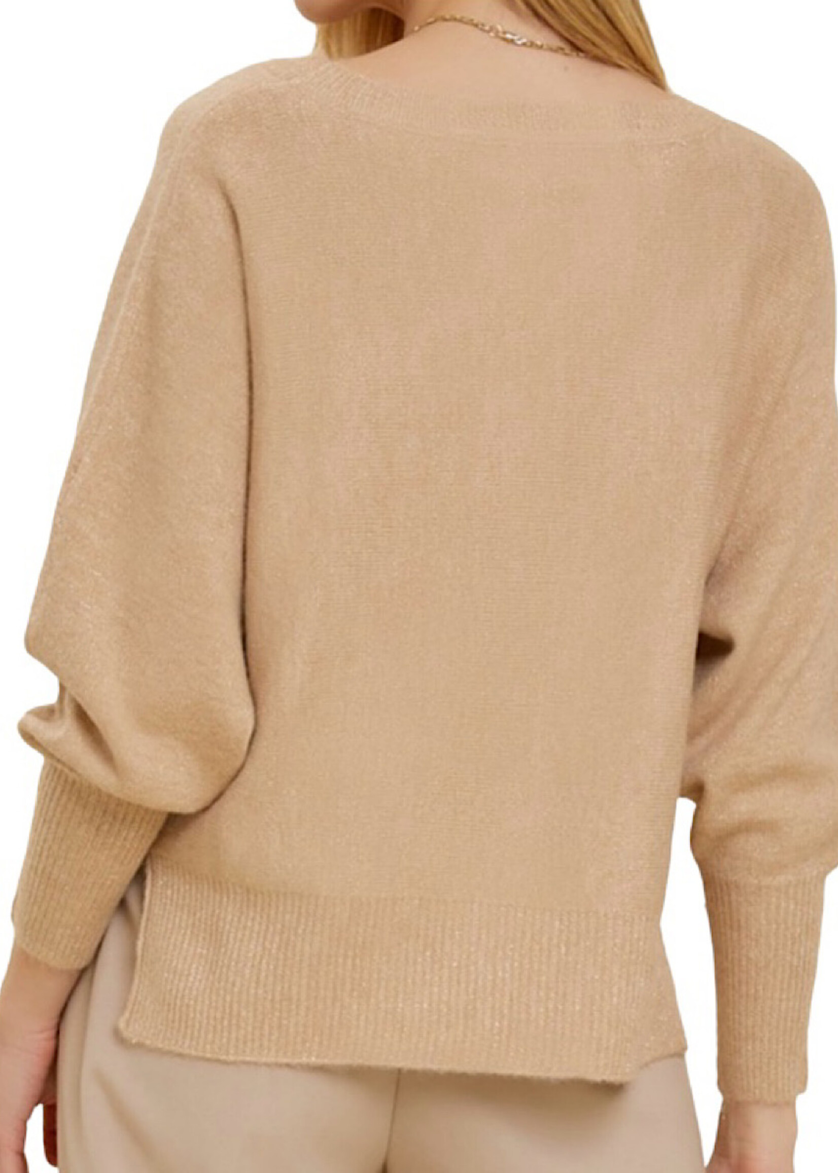 Gold Dolman Luxe Sweater